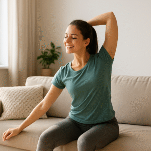 CZYTAJ DZIŚ ZA DARMO: 20 ćwiczeń dla leniwców na kanapie - Jak 10 minut zmienia Twój kręgosłup i samopoczucie.