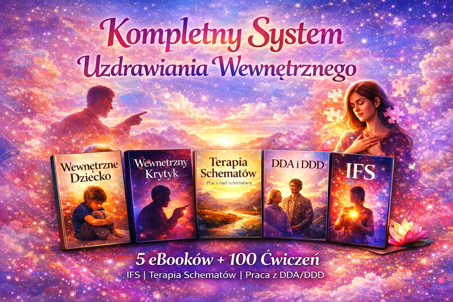 MEGA PAKIET: 5 ebooków. Kompletny System Uzdrawiania Wewnętrznego + 100 ćwiczeń